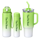 Tau Pei Bear Insulated Tumbler with Handle & Straw