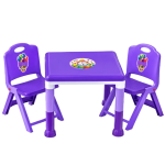 Purple Kids Table and 2 Chairs Set