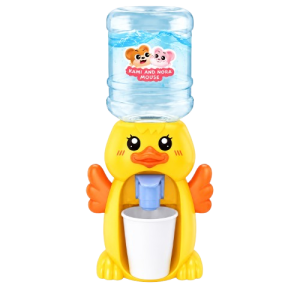 Cute Duck-Shaped Kids Water Dispenser Toy with Water Bottle