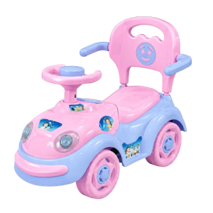 Super Tolo Kids Ride-On Push Car – Pink & Lavender