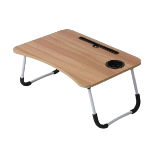 Portable Folding Laptop Table with Cup Holder